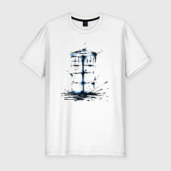 Футболка slim-fit Ink tardis, цвет: белый