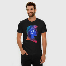 Футболка slim-fit Tardis and doctor, цвет: черный — фото 2