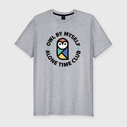 Мужская slim-футболка Клуб одиночества