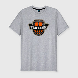 Футболка slim-fit Basketball fantasy, цвет: меланж