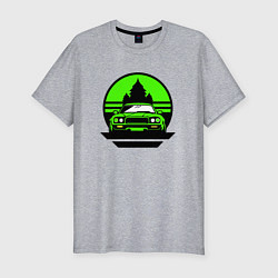 Футболка slim-fit Nissan skyline retro style, цвет: меланж