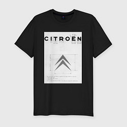 Футболка slim-fit Citroen логотип, цвет: черный