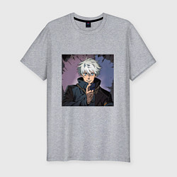 Футболка slim-fit Годжо, цвет: меланж