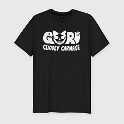 Мужская slim-футболка Goro cuddly carnage logotype