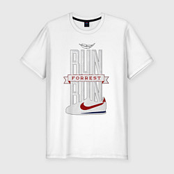 Футболка slim-fit Forrest Gump - run Forrest run, цвет: белый