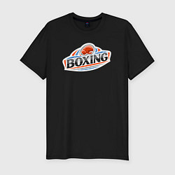 Мужская slim-футболка Boxing team