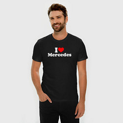 Футболка slim-fit I love Mercedes, цвет: черный — фото 2