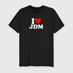 Мужская slim-футболка I love JDM