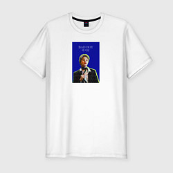 Футболка slim-fit BTS Чимин плохой мальчик, цвет: белый