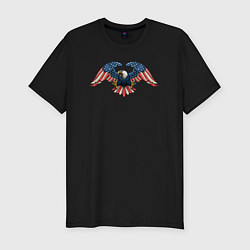 Футболка slim-fit Орёл - USA, цвет: черный