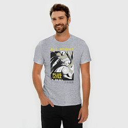 Футболка slim-fit Моя геройская академия All Might plus ultra, цвет: меланж — фото 2