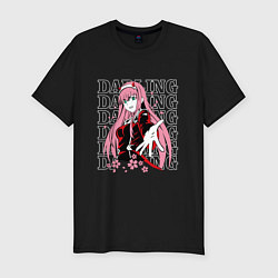 Футболка slim-fit Darling in the FranXX Милый из Франкса, цвет: черный