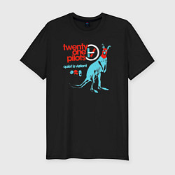 Футболка slim-fit Twenty one pilots quiets is violent, цвет: черный