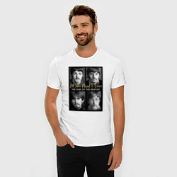 Футболка slim-fit The Beatles au you need is love, цвет: белый — фото 2