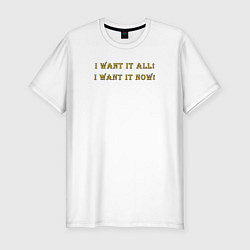 Футболка slim-fit I want it now, цвет: белый