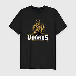 Футболка slim-fit Vikings team, цвет: черный