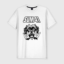 Мужская slim-футболка Sum41 - rock dog