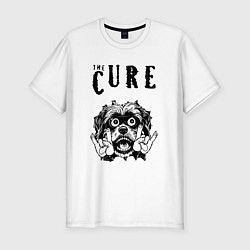 Мужская slim-футболка The Cure - rock dog