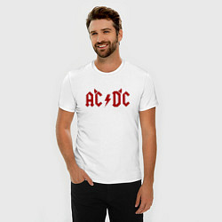 Футболка slim-fit AC DC devil, цвет: белый — фото 2