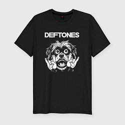 Футболка slim-fit Deftones rock dog, цвет: черный