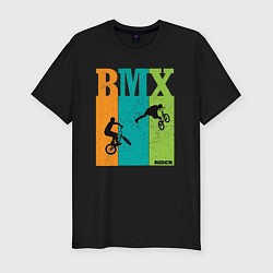 Мужская slim-футболка BMX велосипед