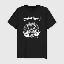 Мужская slim-футболка Motorhead rock dog