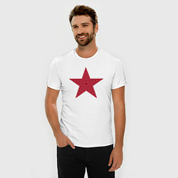 Футболка slim-fit USSR red star, цвет: белый — фото 2