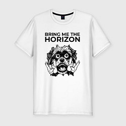 Мужская slim-футболка Bring Me the Horizon - rock dog