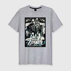 Футболка slim-fit Rob zombie - hell trip, цвет: меланж