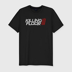 Мужская slim-футболка Killing floor 3 logo