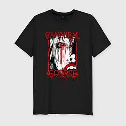 Футболка slim-fit Cannibal corpse - woman face, цвет: черный