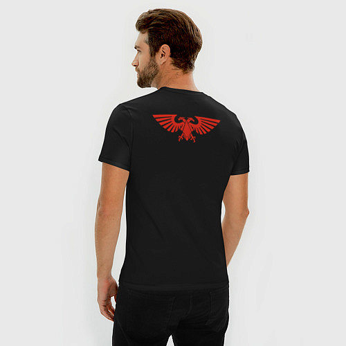 Мужская slim-футболка Inquisition Warhammer 40k / Черный – фото 4