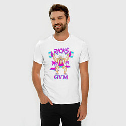 Футболка slim-fit Ricks GYM, цвет: белый — фото 2