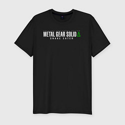 Мужская slim-футболка Metal gear solid 3 Snake eater logo