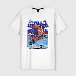 Футболка slim-fit Metallica - hockey, цвет: белый