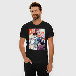 Футболка slim-fit Дандадан: Момо Аясэ, цвет: черный — фото 2