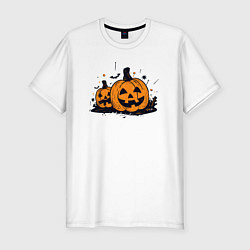 Футболка slim-fit Pumpkins, цвет: белый