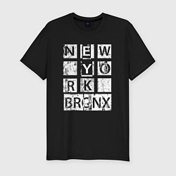 Футболка slim-fit New York Bronx, цвет: черный