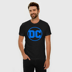 Футболка slim-fit DC comics logo, цвет: черный — фото 2