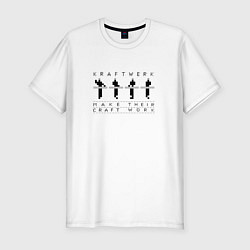 Мужская slim-футболка Kraftwerk - Craft work
