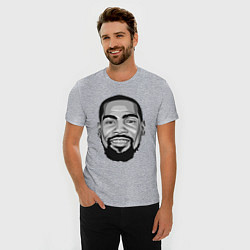 Футболка slim-fit Кевин Дюрант, цвет: меланж — фото 2