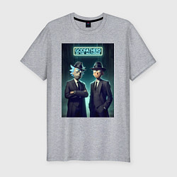 Футболка slim-fit Rick and Morty godfathers of the multiverse, цвет: меланж