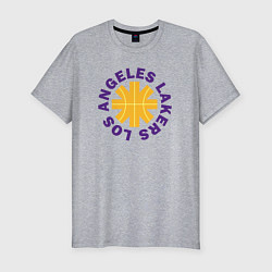 Футболка slim-fit LA Lakers team, цвет: меланж