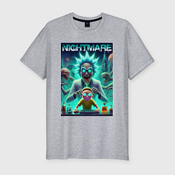 Футболка slim-fit Morty Smiths nightmare - neon glow, цвет: меланж