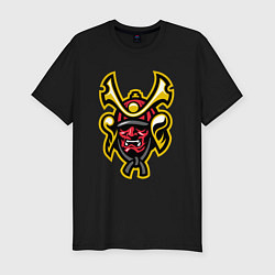 Мужская slim-футболка Samurai face