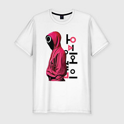 Футболка slim-fit Squid game soldier, цвет: белый