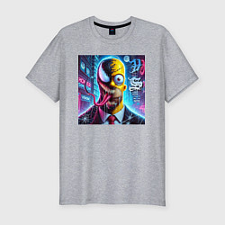 Футболка slim-fit Venom-Homer - collaboration, цвет: меланж