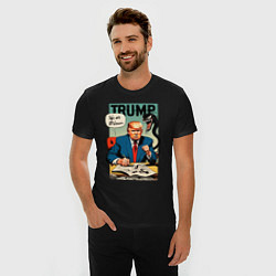 Футболка slim-fit Trump - we are Venom meme, цвет: черный — фото 2