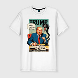Мужская slim-футболка Trump - we are Venom meme