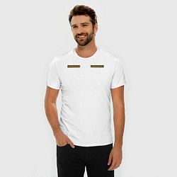Футболка slim-fit Шеврон: вооружённые силы, цвет: белый — фото 2